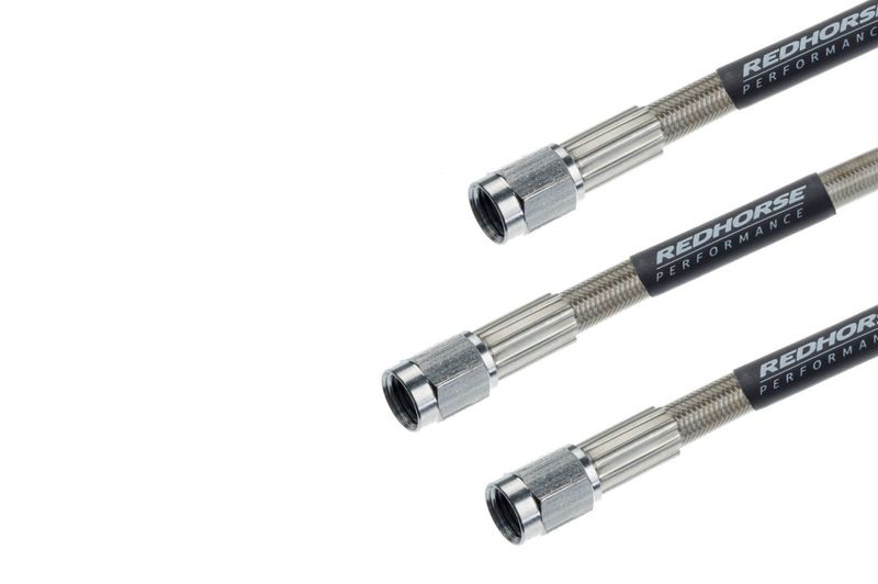 -03 AN Straight Female To -03 AN Straight Female Stainless Pre-Assembled Brake Line